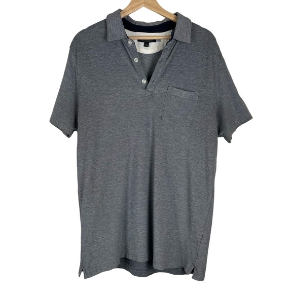 Banana Republic Other - Banana Republic Mens Polo Large Grey Casual Front Pocket Golf Outdoor Preppy